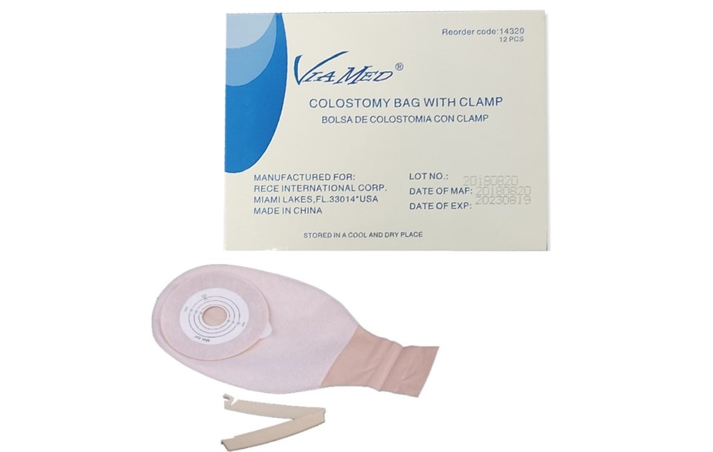 BOLSA COLOSTOMIA C/SELLO DE RECINA VIA MED unidad